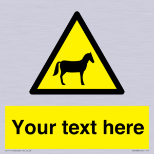 Custom warning horses